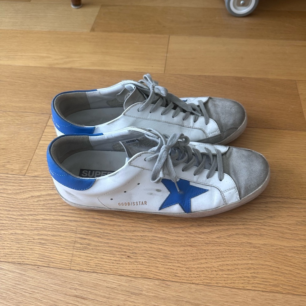 Blue Golden Goose Sneakers